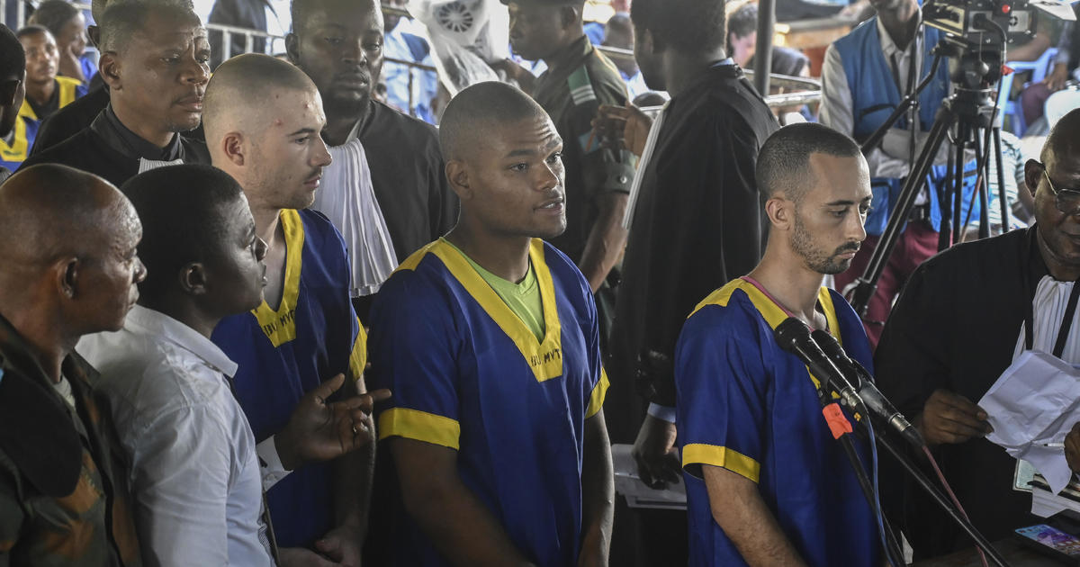3 Americans among dozens sentenced to death in Congo coup attempt