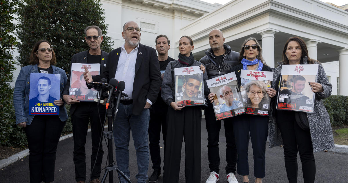 Biden meets with families of hostages held by Hamas as White House says it’ll work with Trump team on their return