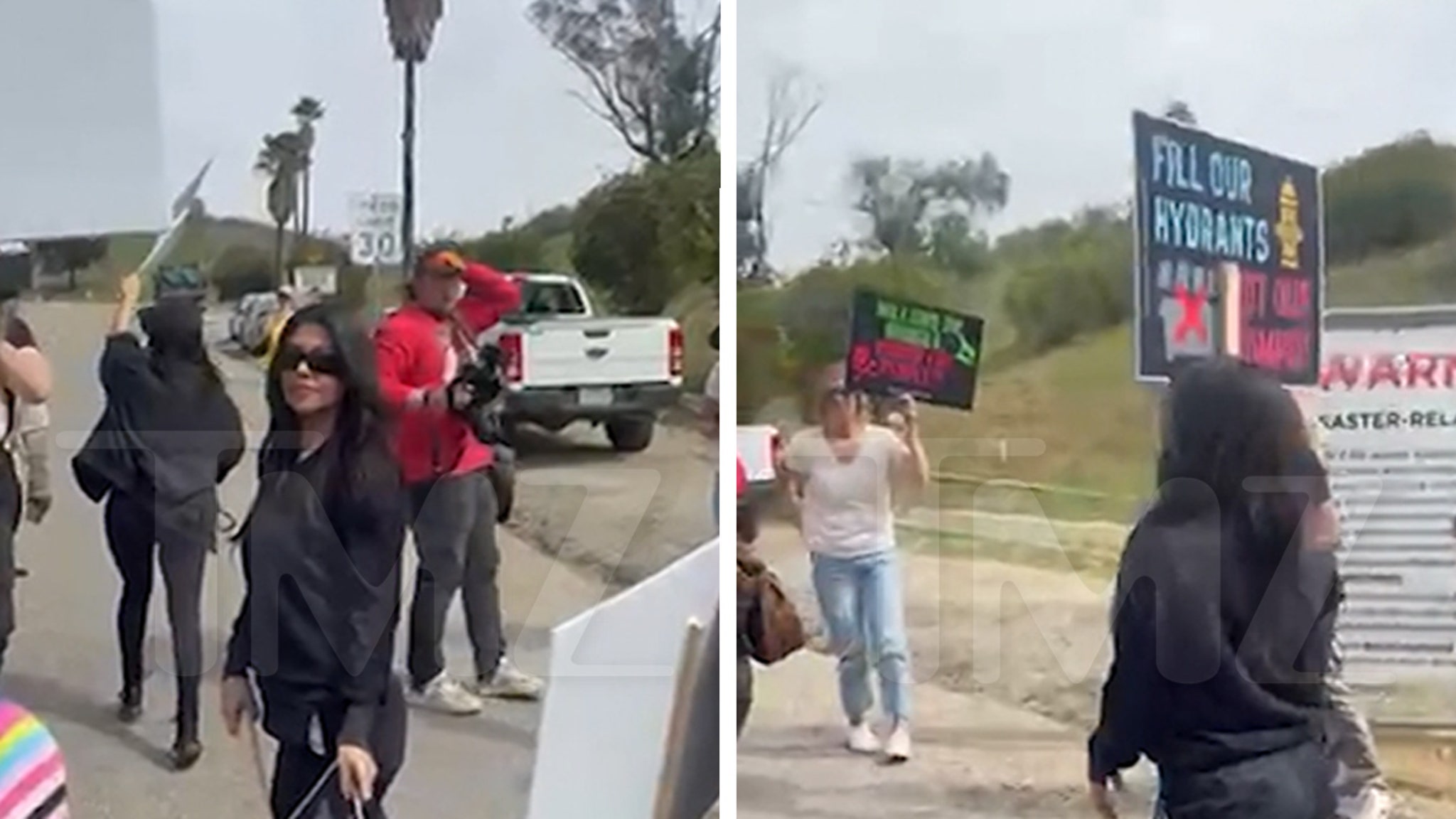 Kourtney Kardashian, Kendra Wilkinson Protest Local Disposal of Wildfire Debris