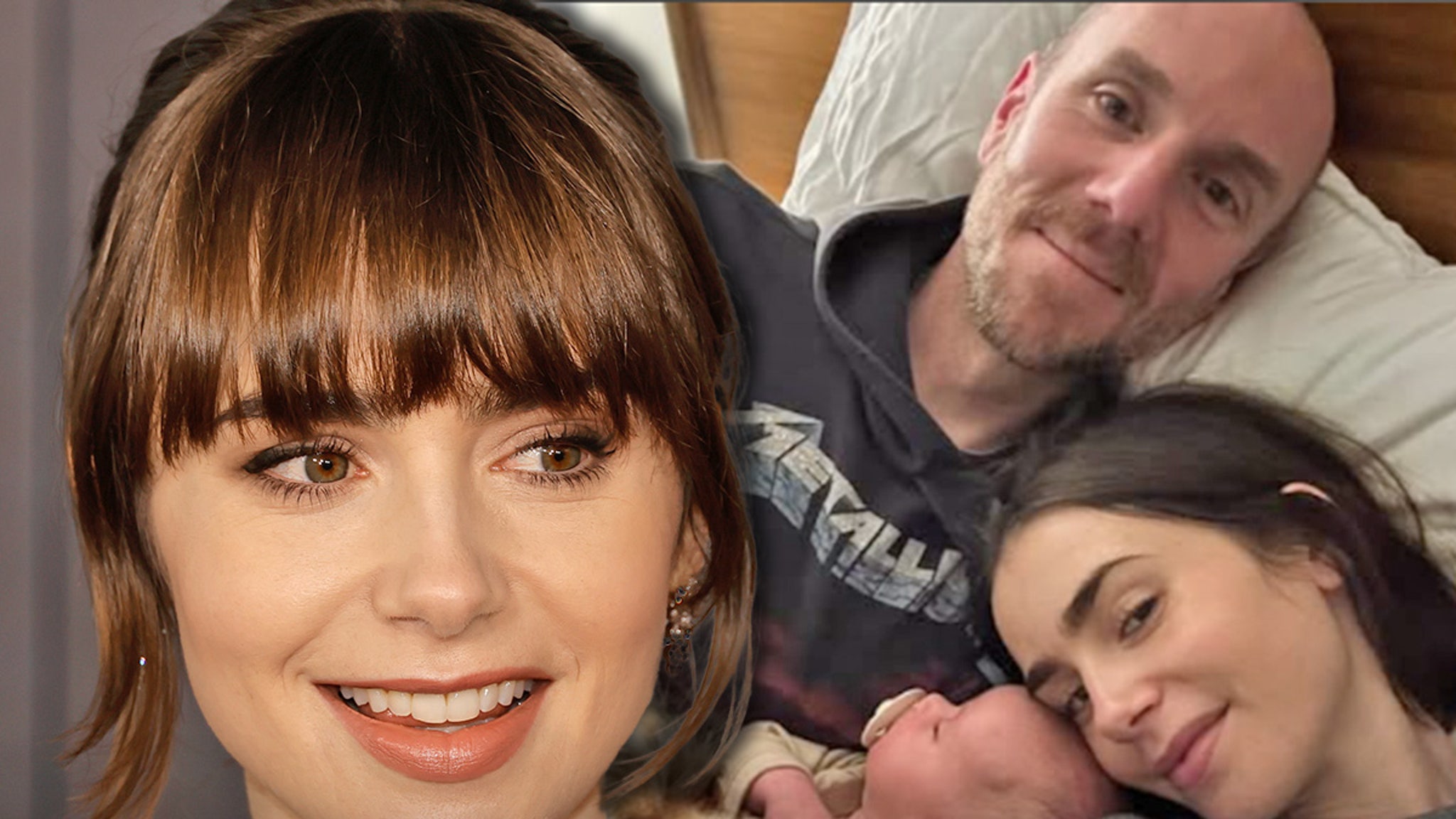 Lily Collins Shares New Picture With Newborn Daughter For Valentine’s Day