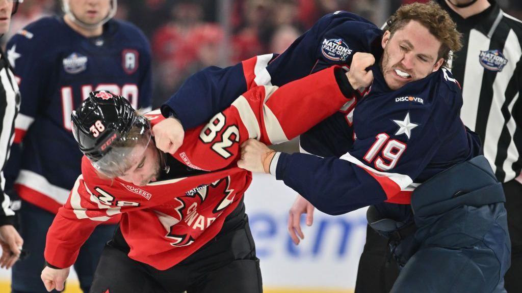 Three fights in first nine seconds as US beat Canada