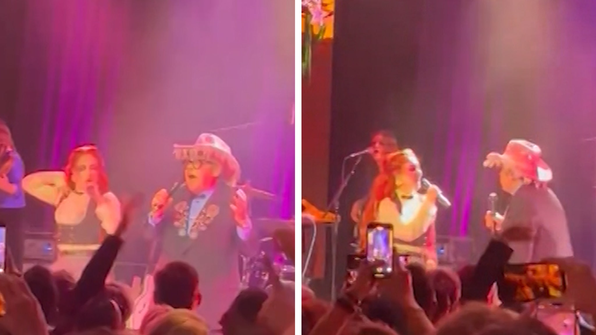 Elton John Performs With Chappell Roan at His AIDS Foundation Oscars Party