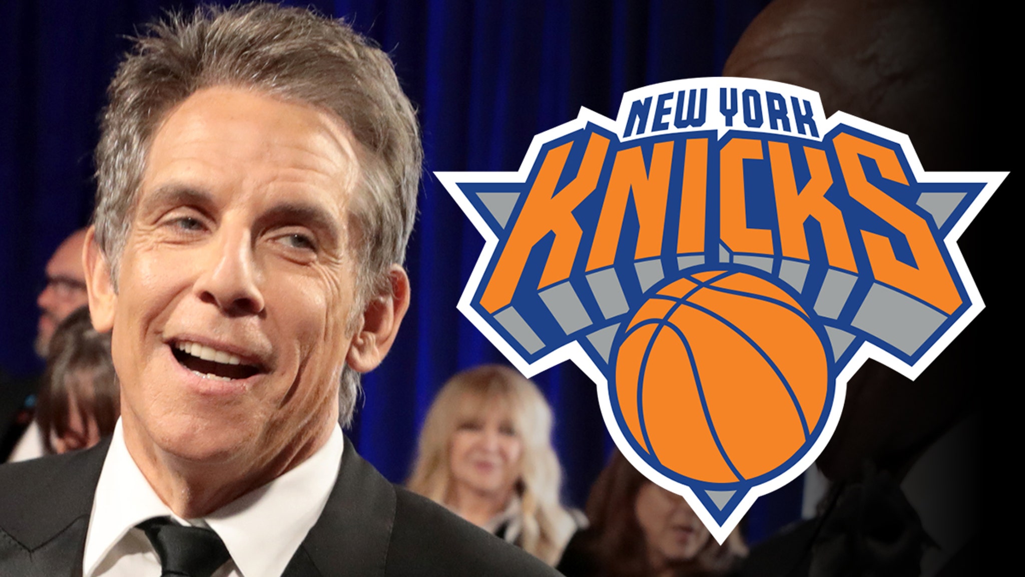 Ben Stiller Celebrates Knicks Win During Oscars