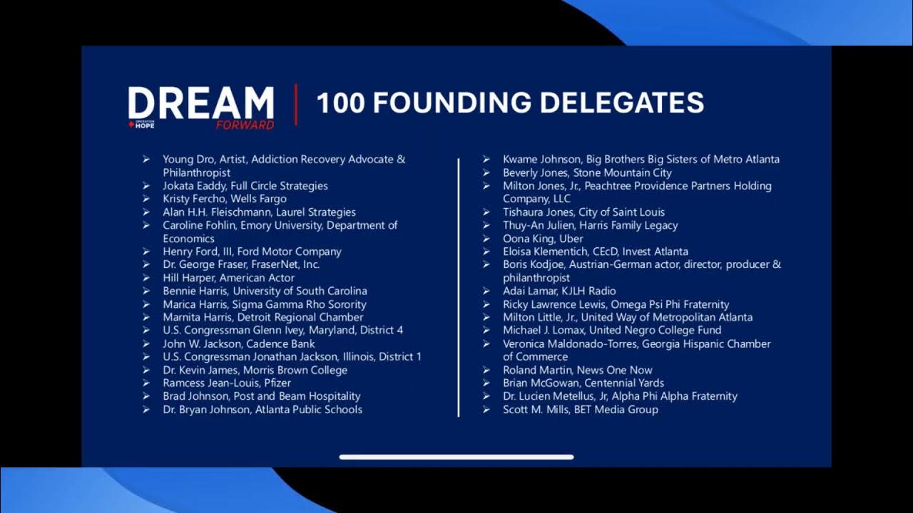 Dream Forward: A New Business Plan for America – A Historic Virtual Town Hall