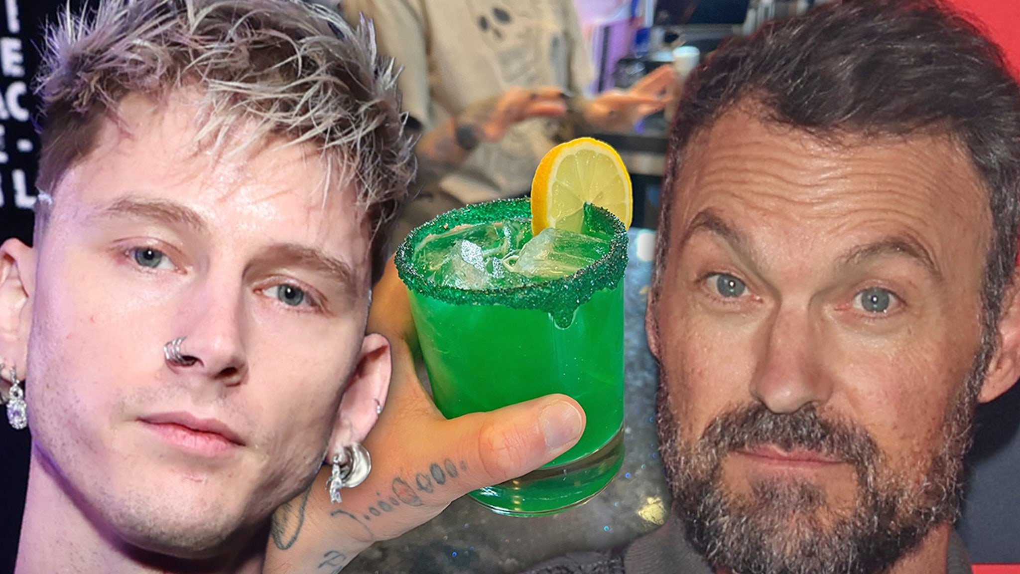 Machine Gun Kelly Clowns Brian Austin Green With Lime-Colored ‘Child Actor Margarita’