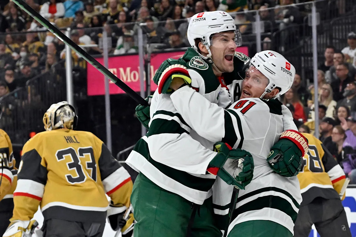 Kaprizov’s 3-point game leads the Wild to a 5-2 win over the Golden Knights, tying the series