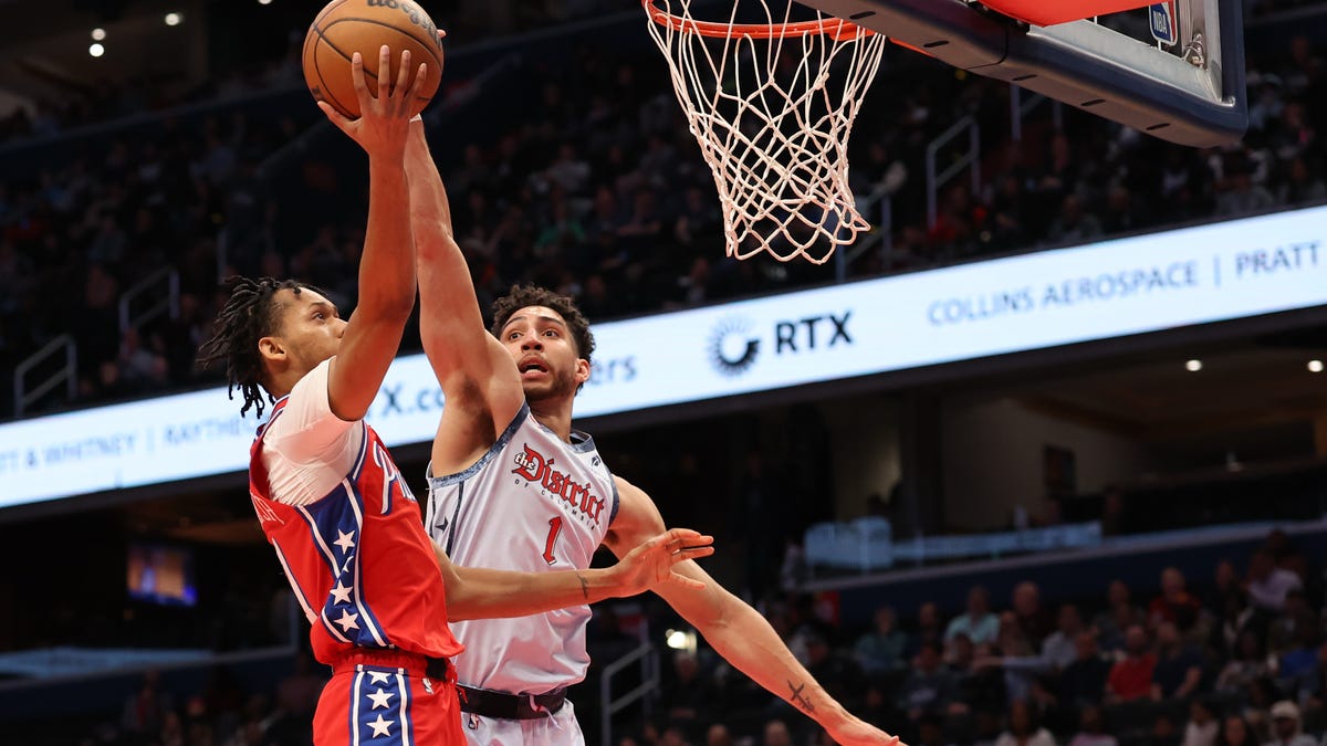 Jeff Dowtin Jr. reacts to career night to lead Sixers over Wizards