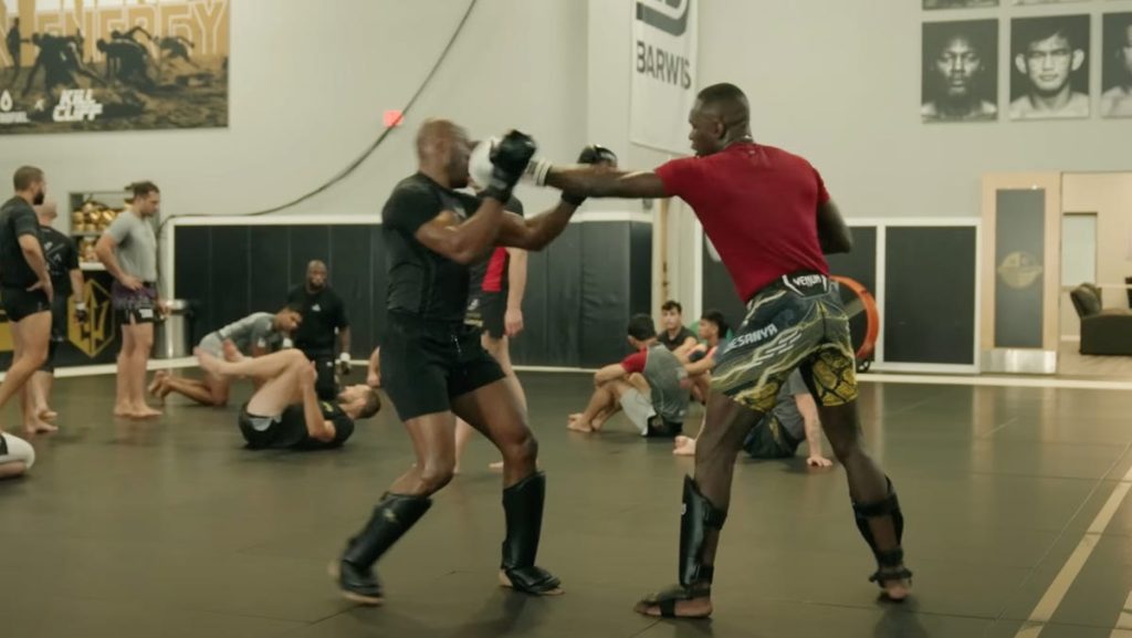 Ex-UFC champions Israel Adesanya, Kamaru Usman MMA sparring session