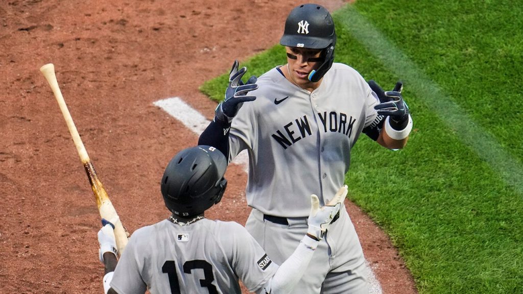 Aaron Judge matches Babe Ruth’s home run total in first 1,000 games with Yankees