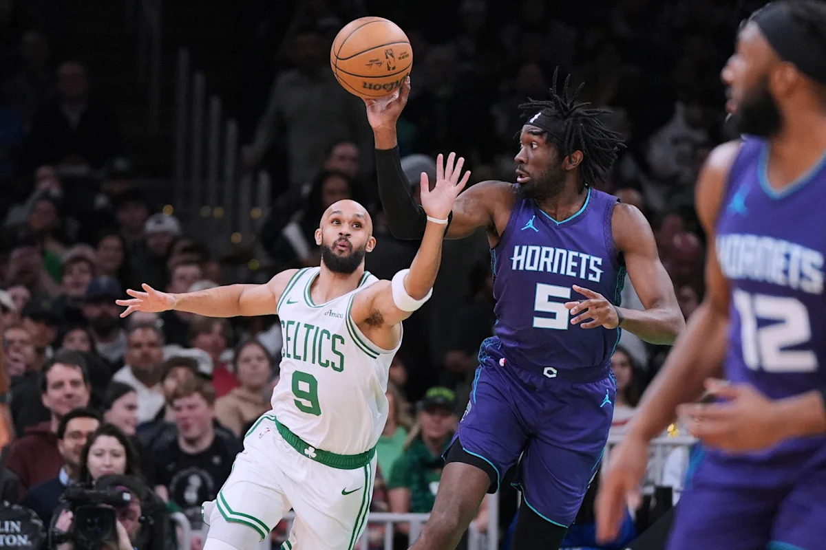 Celtics rout the Hornets 130-94 for their 60th victory of the season