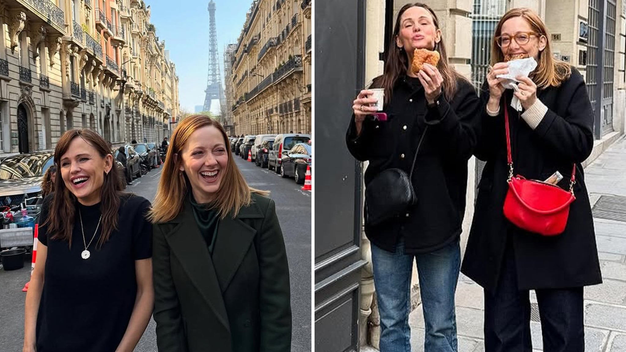 Hollywood Besties Jennifer Garner and Judy Greer Reunite in France