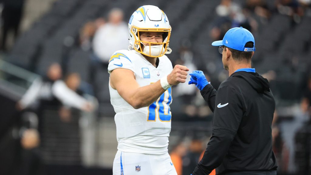 Jim Harbaugh: Chargers’ draft picks can help Justin Herbert get into the Hall of Fame