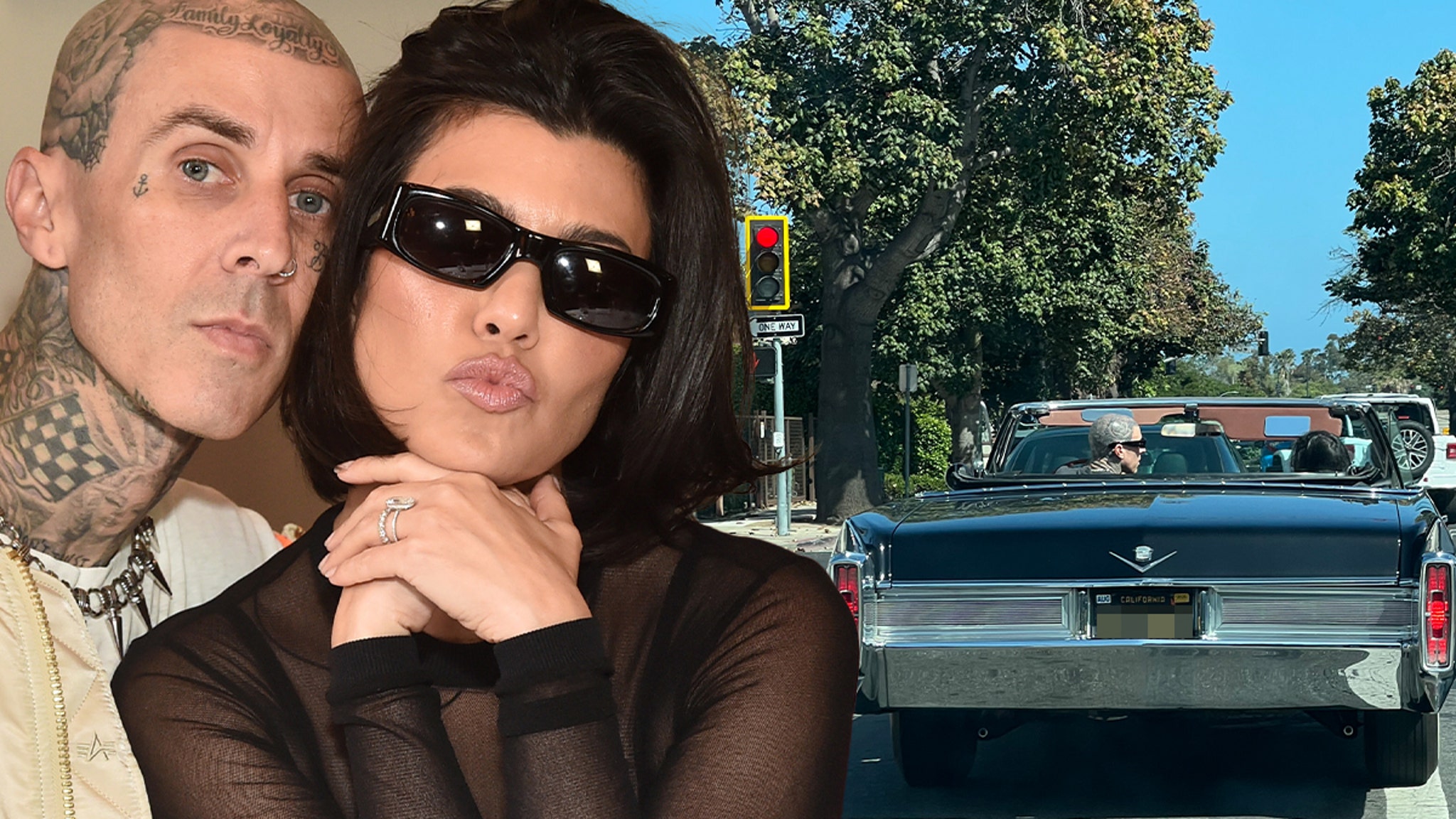 Kourtney Kardashian & Travis Barker Visit Courthouse Where They Married