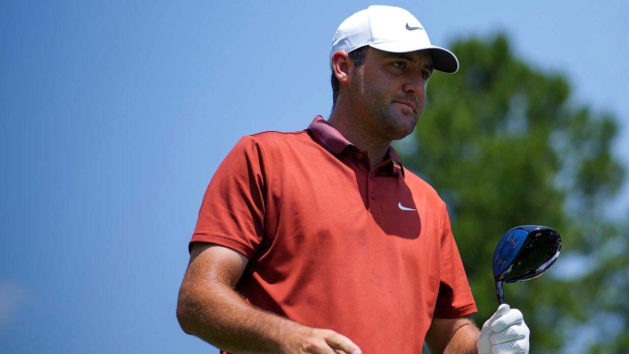 Scottie Scheffler tees off over PGA Championship rules decision on soggy course