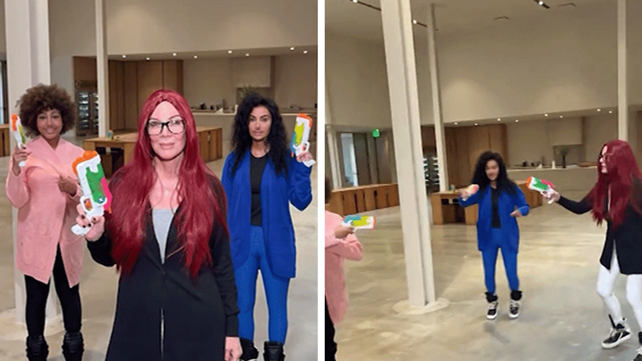 Kim Kardashian, North West and Kris Jenner Dress as TikTokers For Halloween
