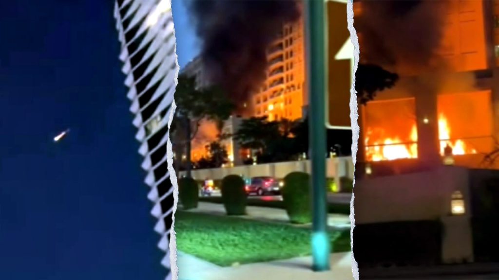 4 injured in Dubai hotel fire after reported Iranian strike