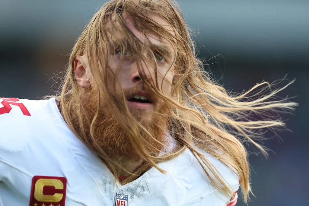 Watch: George Kittle steals NBA star’s beer, chugs it at WrestleMania