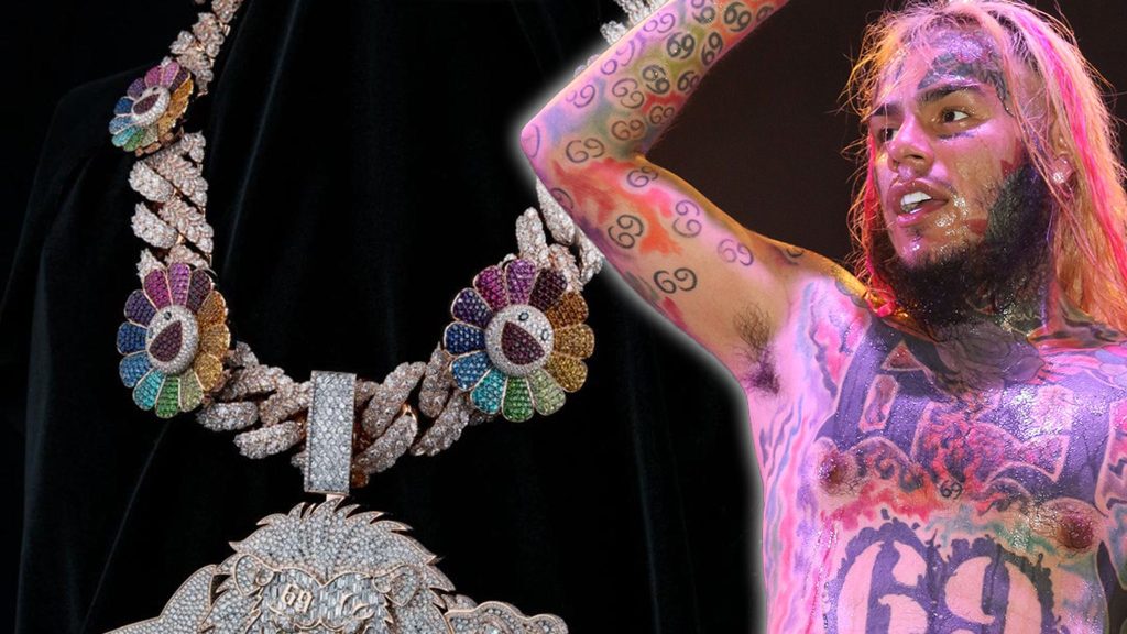 Tekashi 6ix9ine Handed 350 Carat Chain After Early Prison Release