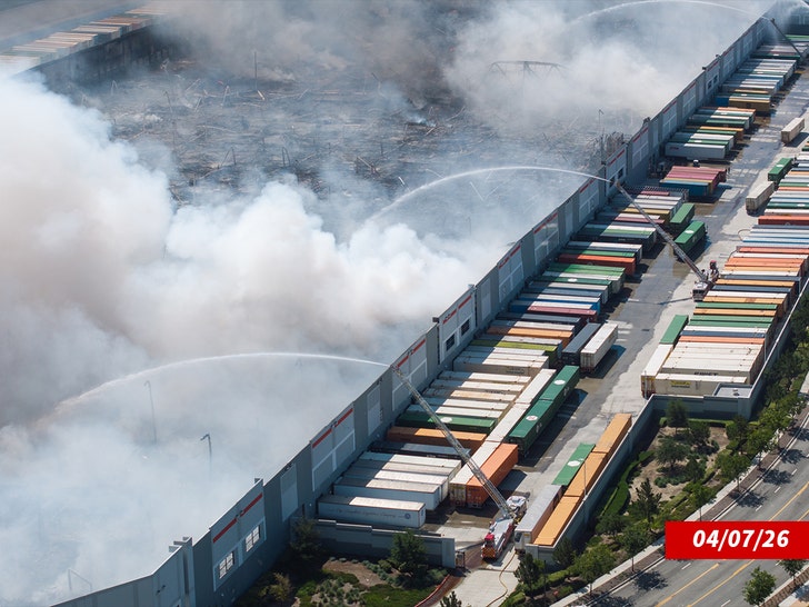 california ontario warehouse fire getty 1