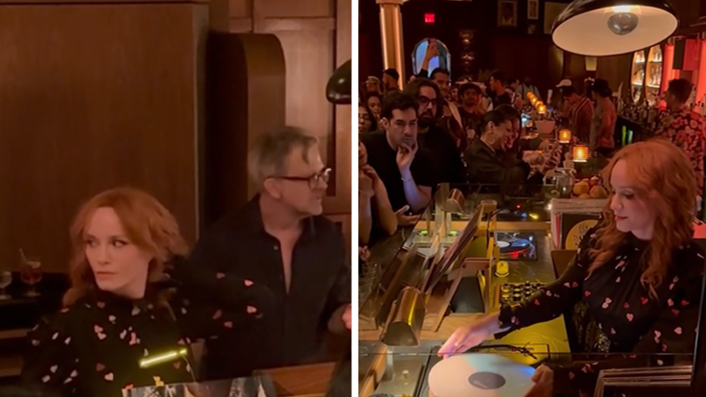 Christina Hendricks Spun a Sick DJ Set, See the Video!