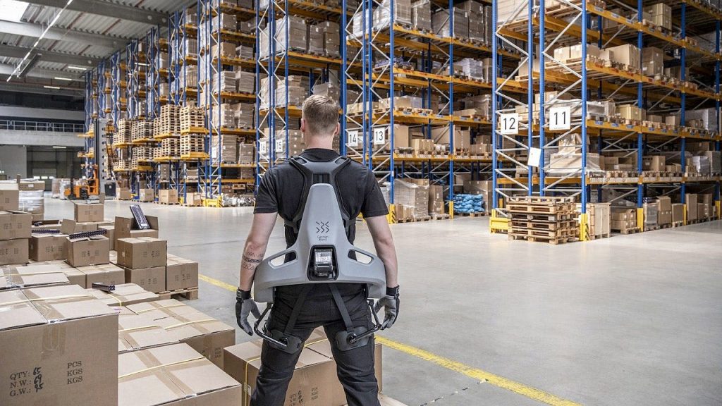 Industrial exoskeletons can reduce worker muscle strain by up to 47%