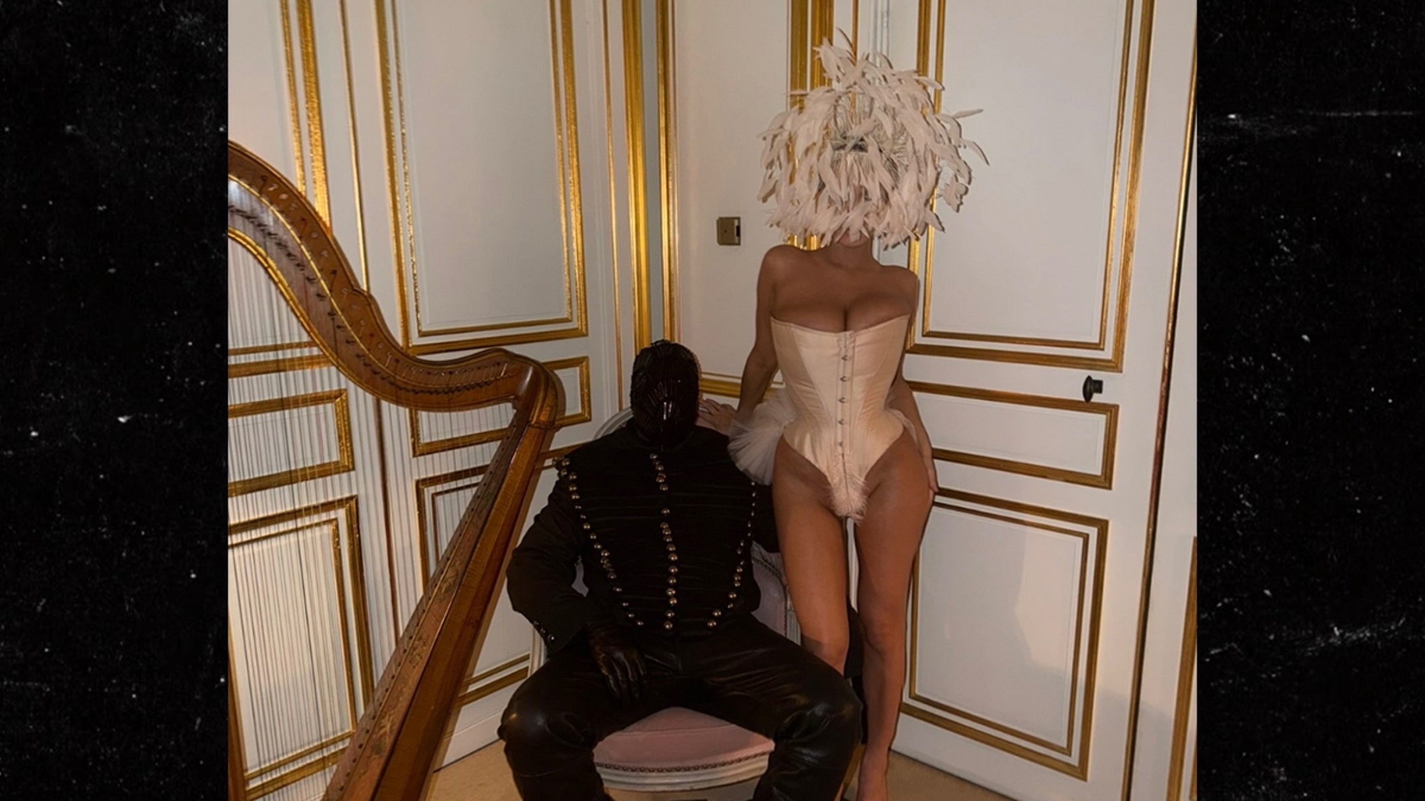 Bianca Censori and Ye Go Full Masquerade Mode at Versailles for Birthday Celebration