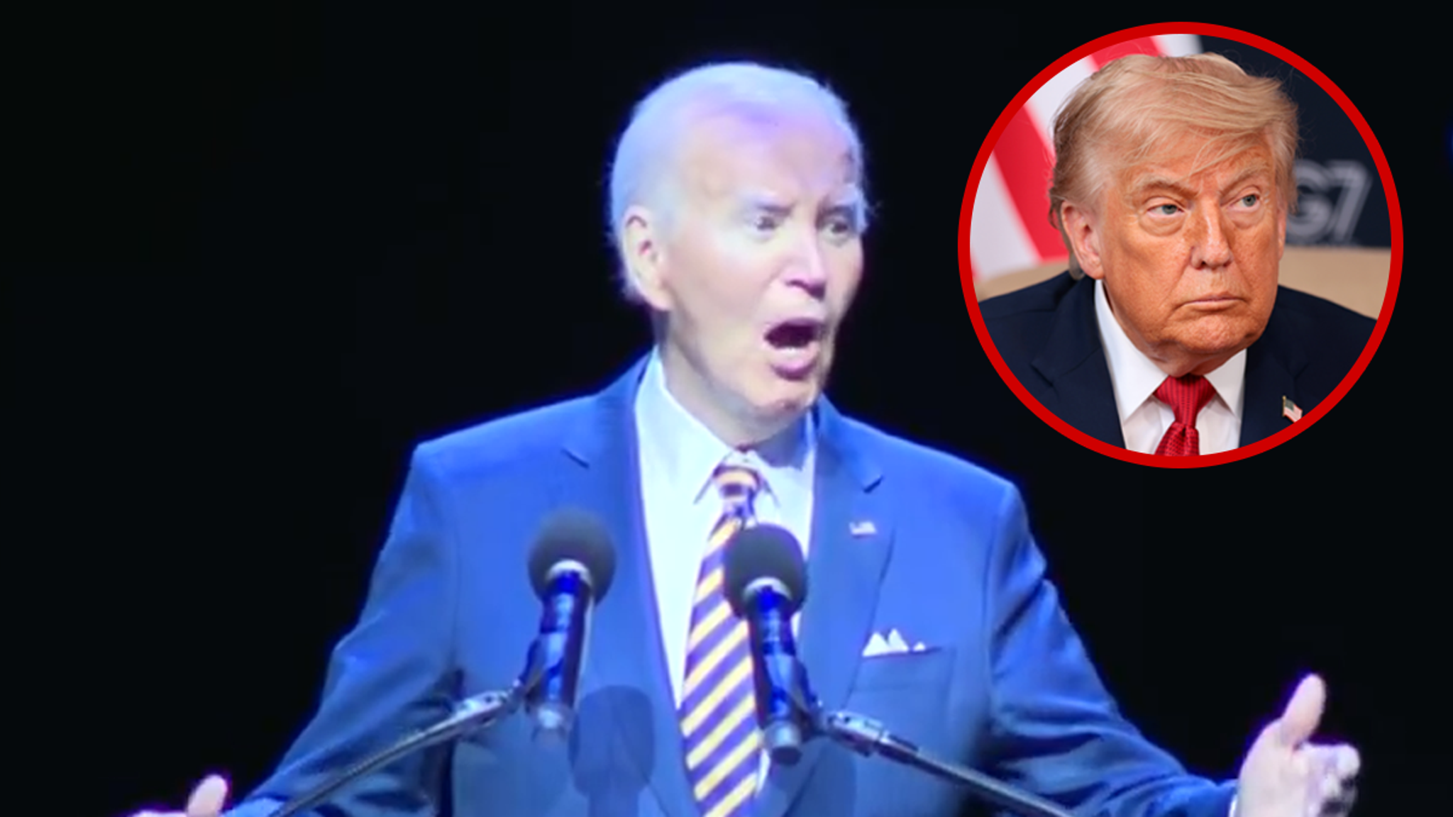 Joe Biden Calls Trump a ‘Loser’ While Firing Shots At Reflecting Pool
