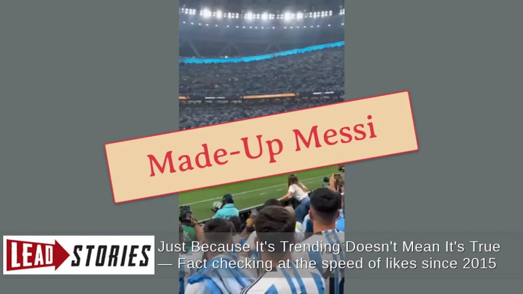 Fact Check: FAKE Video Shows Fan Running Onto Field To Hug Messi At The World Cup — It’s AI