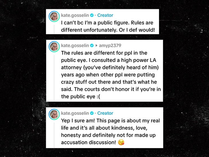 Kate Gosselin insta comments