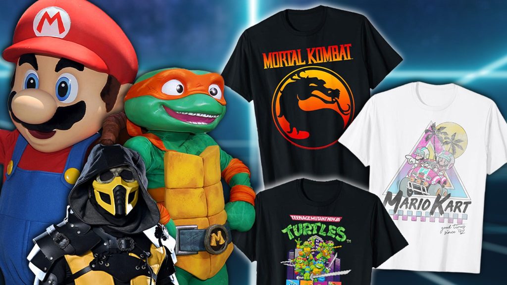 Level Up Your Wardrobe With These Retro Arcade Game T-Shirts