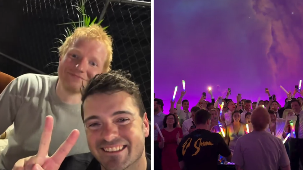 Ed Sheeran Pulls Off Surprise Wedding Crash With DJ Martin Garrix