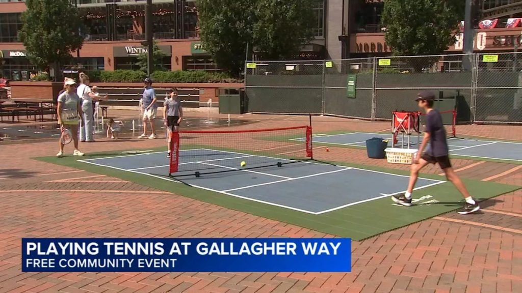 Gallagher Way hosts free tennis event before Wimbledon kicks off