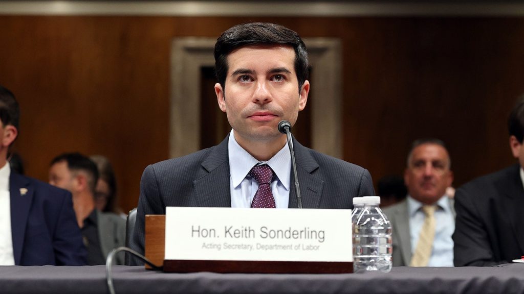 Trump nominates Keith Sonderling as permanent US labor secretary