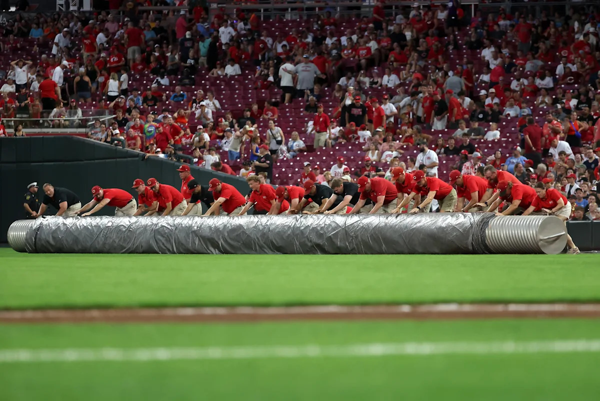 Reds vs. Guardians game postponed due to rain; doubleheader on Tuesday