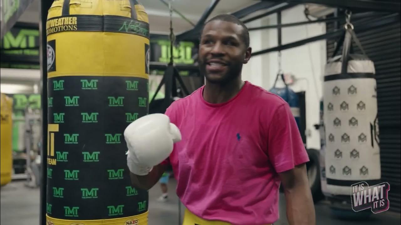 CAM’RON CHOPS IT UP WITH FLOYD MAYWEATHER AT HIS BOXING GYM!