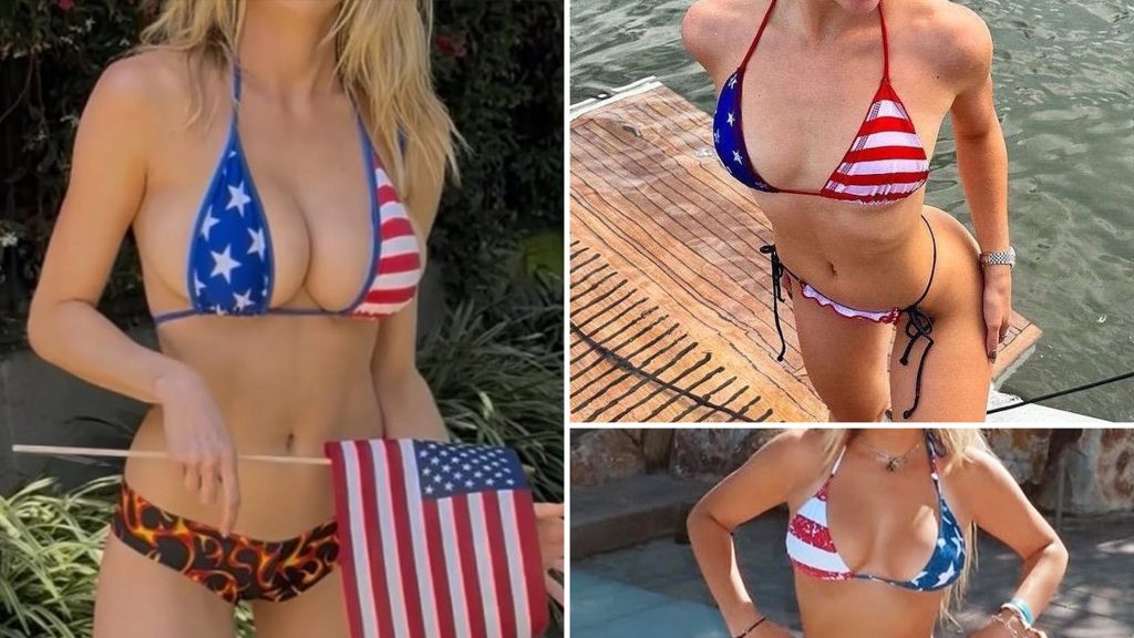 American Flag Swimsuits … Guess Who and God Bless!