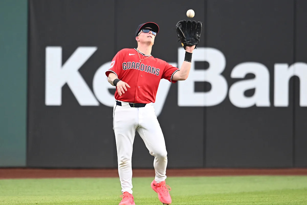 Guardians rookie Cooper Ingle tosses ball into stands early after losing outs count in loss to Rangers: ‘I feel terrible’