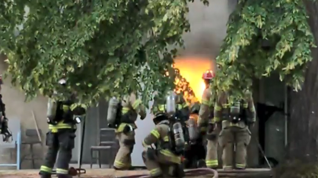 Explosion Rocks Apartment Complex As Firefighters Investigate Inside