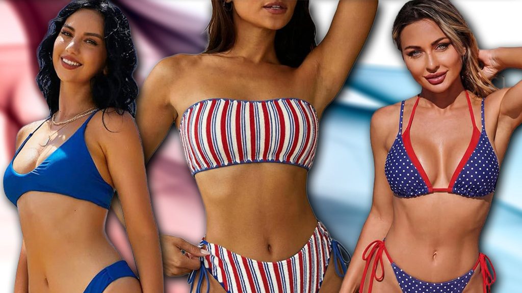 Best Red, White & Blue Bikinis for the 4th of July