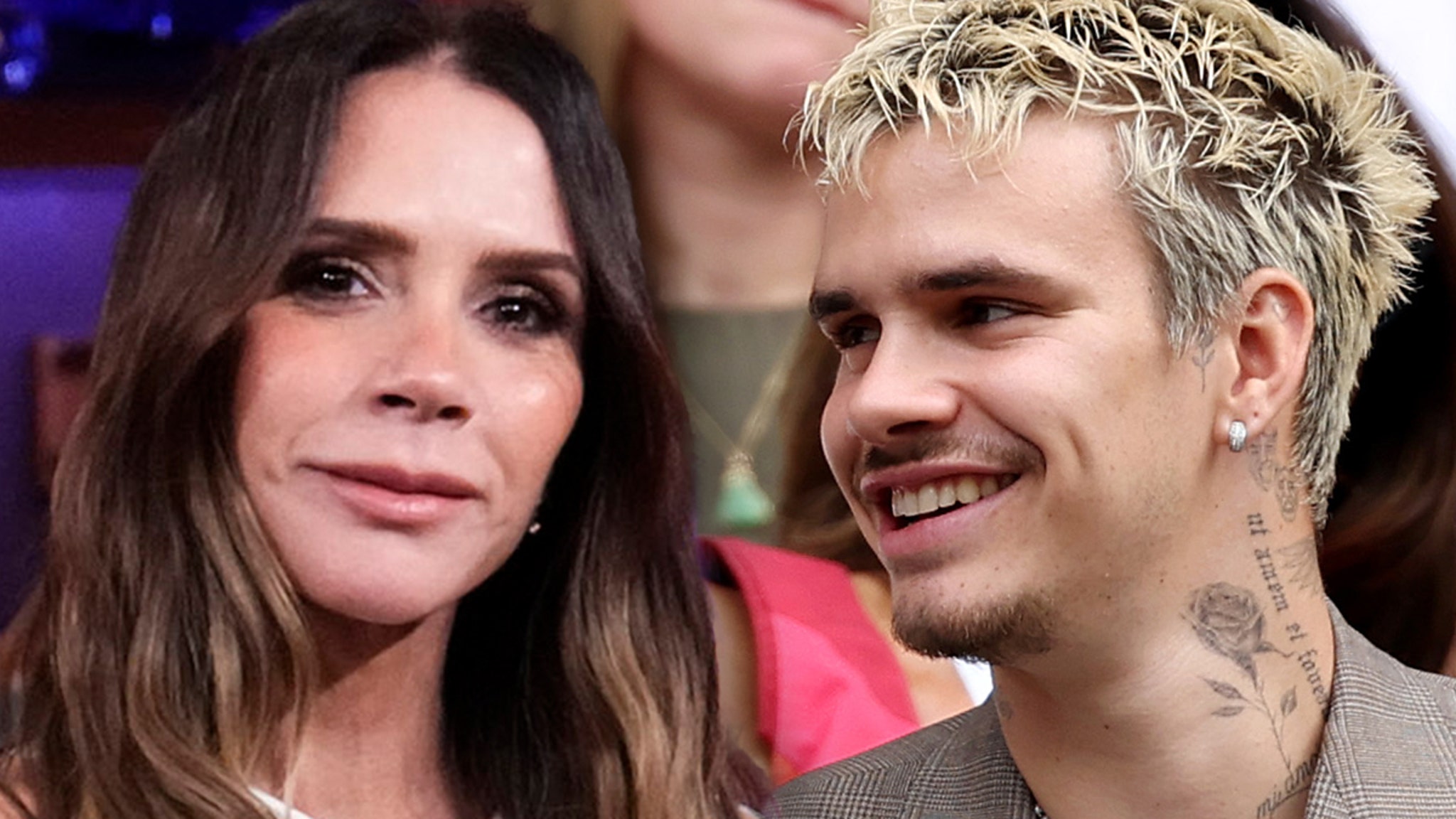 Victoria Beckham Cuddles up to Son Romeo at Event with Family Excluding Brooklyn