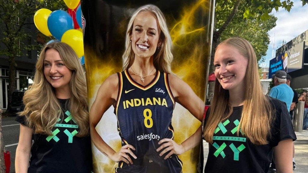 Sophie Cunningham rally rocks WNBA game as ‘save women’s sports’ activists face counterprotest