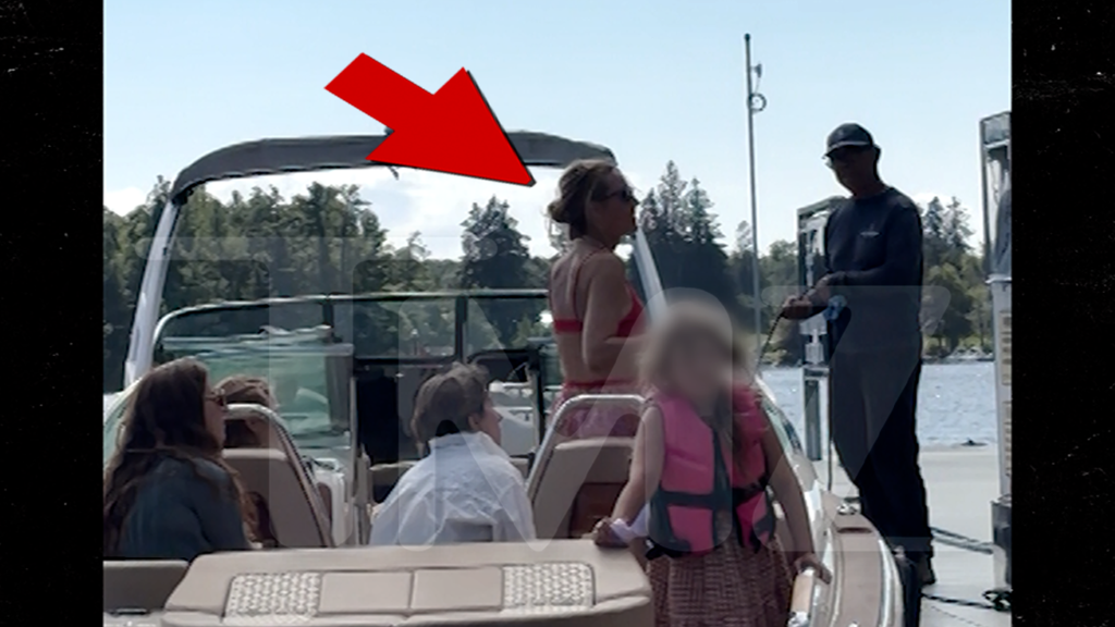 Blake Lively Enjoys Boat Day with Kids on Canadian Lake