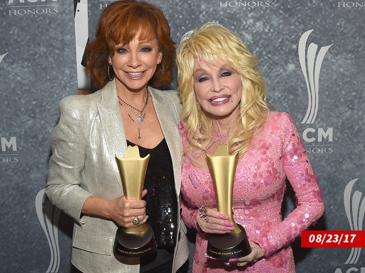 reba McEntire dolly parton getty