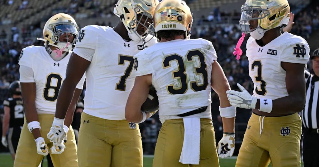 Does SI have Notre Dame No. 1 again in mock CFP bracket after Week 4?