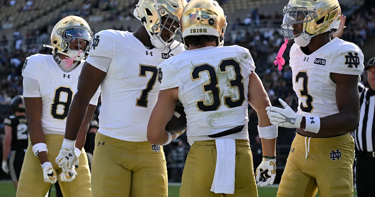 Does SI have Notre Dame No. 1 again in mock CFP bracket after Week 4?