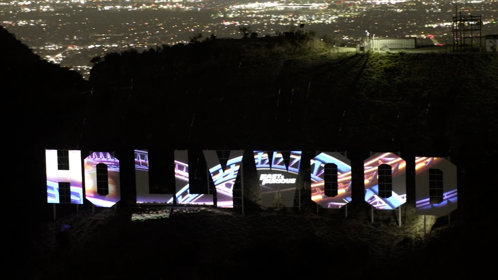 ‘Fast & Furious’ Ride Takes Over Hollywood Sign