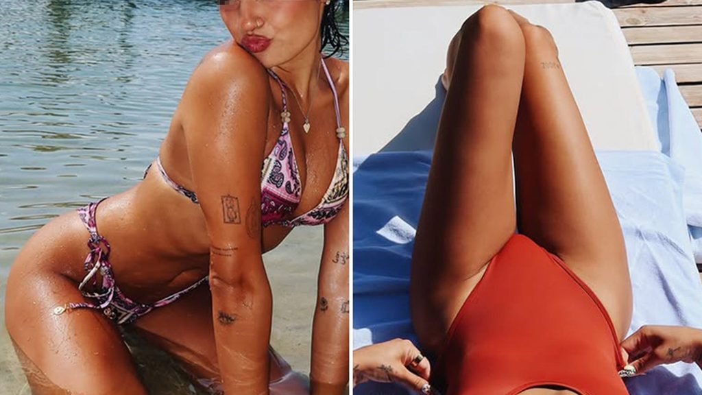 Score The Hot Influencer Sizzling On Vacay!