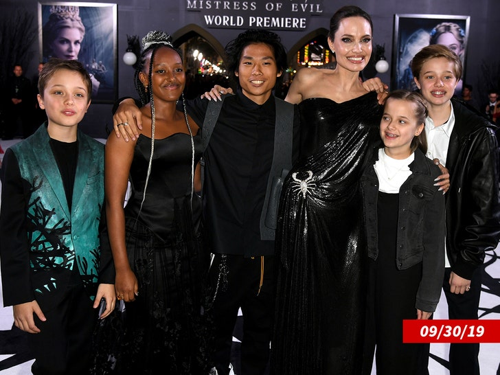 angelina jolie and kids