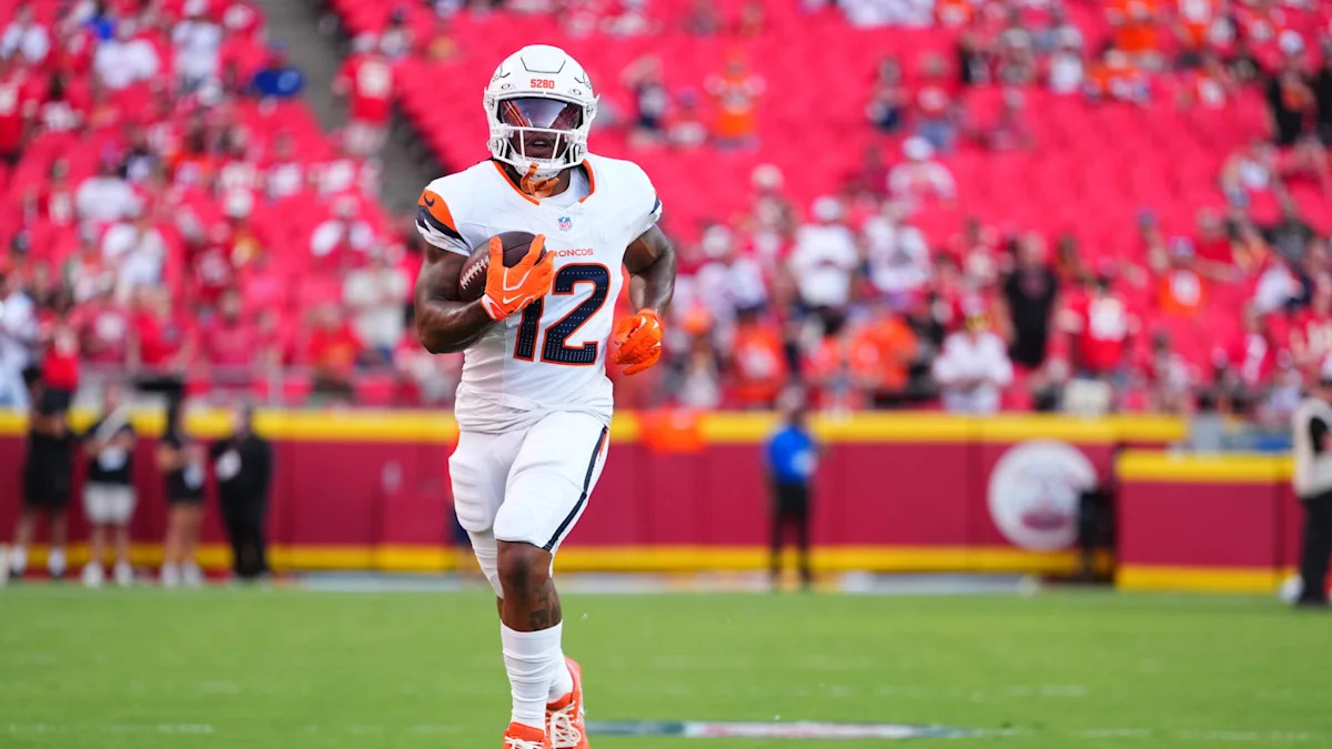 RJ Harvey is out for the Broncos on Sunday
