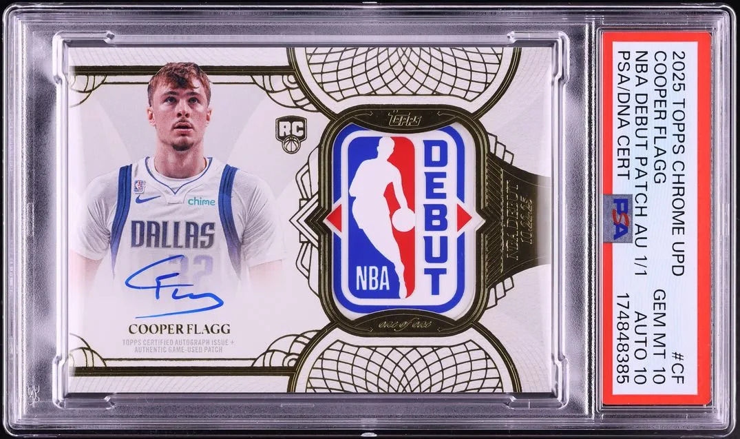 Cooper Flagg’s NBA Rookie Debut Patch Autograph sells for $8.04M at auction, becomes third-most expensive NBA card ever